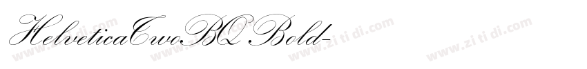 HelveticaTwoBQ Bold字体转换
